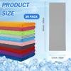 LYDTICK 30Pack Cooling Towels for Neck and Face (40"x12"), Ice Microfiber Cooling Towels Bulk for Workout Chill Sweat Towels Cooling Neck Wraps for Gym Yoga Golf Running Sport view 3