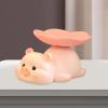 Fenteer Pig Statue Decorative Figurine Desk Storage Tray Cute Creative Jewelry Earrings Tray Candy Dish for Living Room Dining Table, Pink view 3