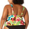 Anne Cole Womens Floral Print Banded Tankini Swim Top Pink 18W view 2