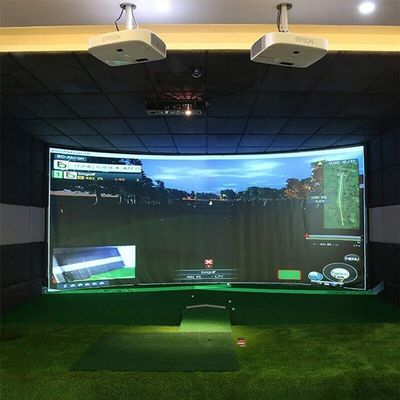 Erbaofd Golf Ball Simulator Impact Display Projection Screen, to Sharpen Your Golfing Driving/Hitting/Chipping Skills for Indoor/Outdoor/Backyards., 300*200cm