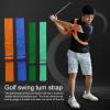 clinmday Golf Swing Training Belt,Motion Correcting Arm Band Golf Equipment for Beginners Golf Arm Swing Trainer Light Green view 2