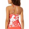 Anne Cole Womens Printed Halter Tankini Swim Top White S view 2