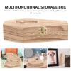 balacoo Coffin Jewelry Box Small Portable Halloween Storage for Earrings Necklaces Wooden Organizer with Lid for Home Delicate Gothic Display Box view 4