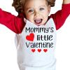 1 to 6 Years Little Kid Tops for Party Kids Baby Valentine's Day T Shirt Toddler Girls Boys Letter (Red, 5-6 Years) view 3