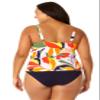 Anne Cole Women's Twist Front Underwire Tankini Swim Top, 24 Plus, Palm Party view 2