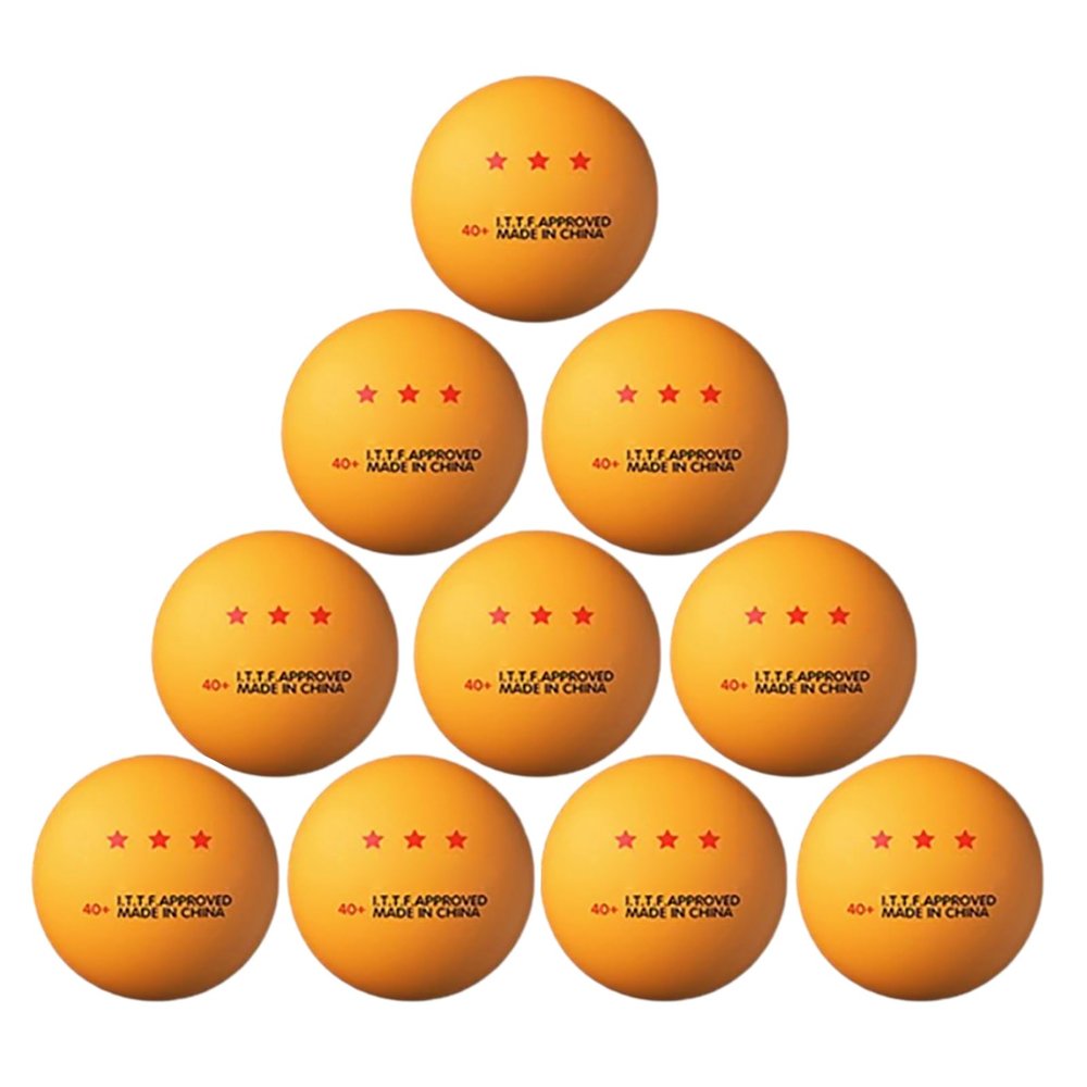 LIANXUE 10 Pcs Table Tennis Ball 3-Star Standard for Indoor/Outdoor Pingpong Table, Competition Grade