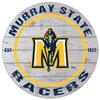 KH Sports Fan Murray State Racers Weathered Circle Sign, 20x20 Inches, Racers Decor for Dorm Room, Fan Cave, Living Room; Display Your Team Spirit with This Murray State Racers Wall Art view 1