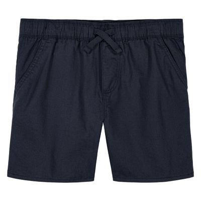 Calvin Klein Boys' Loose Modern Pull-On Twill Short, Drawstring Closure, Hemisphere Blue, 10-12