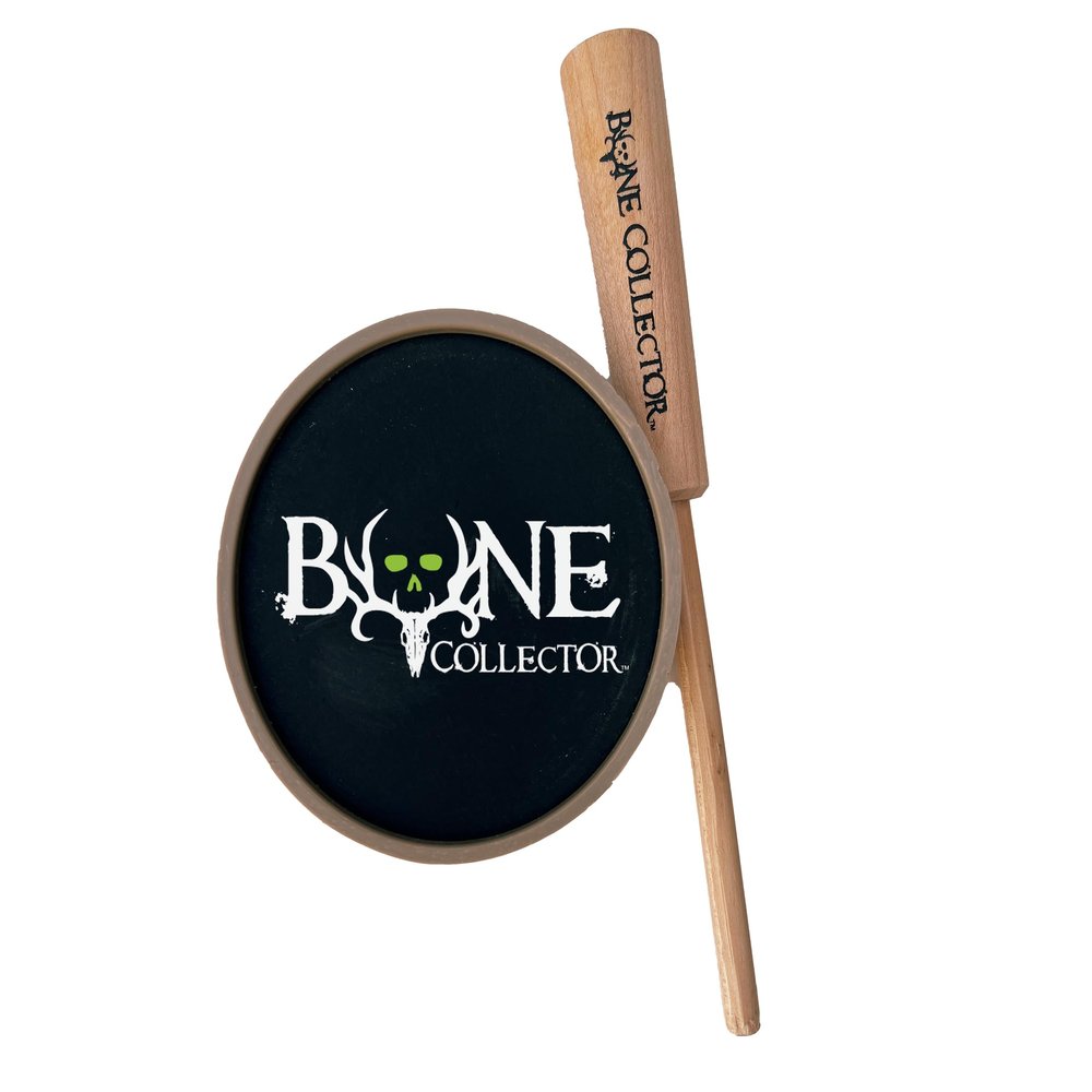 Bone Collector Light's Out Aluminum Pot Call - Maximum Volume and Reliability - Anodized Aluminum Surface with Hardwood Striker - Proudly Made in The USA - Ideal for Windy Conditions
