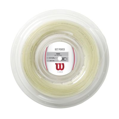 Wilson NXT Power 17 Tennis String - 200m Reel, White