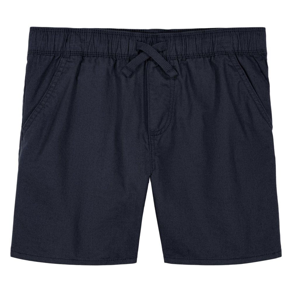 Calvin Klein Boys' Loose Modern Pull-On Twill Short, Drawstring Closure, Hemisphere Blue, 8