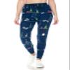 Leggings Depot Women's High Waist Print Jogger Track Pants with Pockets-S657, Christmas Thread, Small view 2
