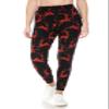 Leggings Depot Women's High Waist Print Jogger Track Pants with Pockets-S658, Reindeer Plaid, Medium view 2