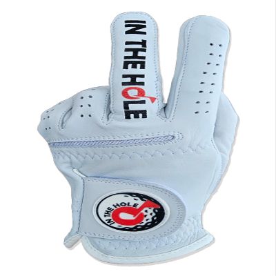 in The Hole Funny Golf Glove  Premium 100% Cabretta Leather Shocker Golf Gloves, Golf Attire and Essentials for Men, Fun Golfer Gag Gift, Adult Right or Left Hand, Small to XXL Sizes