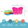 Fit & Fresh Cool Coolers Kids Lunch Box Ice Packs, Slim Ice Packs for Lunch Bags, Lunch Ice Packs Reusable-Multicolored 12 Pack Butterfly view 3