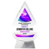 9 1/4" Personalized Glass Plaque for Awards and Trophies, Custom Award for Employee of the Month, Retirement, Leadership and Appreciation Gift N (D3) view 2
