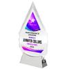 9 1/4" Personalized Glass Plaque for Awards and Trophies, Custom Award for Employee of the Month, Retirement, Leadership and Appreciation Gift N (D3) view 3