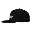 Beef Cuts Animal Silhouette Cow Snapback Hat Hip Hop Style Flat Bill Brim Hats Baseball Cap Black view 4