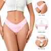 DEANGELMON Leopard Print Seamless Thongs for Women No Show Thong Underwear Women Comfortable Multiple Pack (6P23,L) view 3