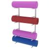 SUYUDD Yoga Mat Rack Wall Mount Rollers Holder Pacing Exercise Equipmen Organizer Hanging Yoga Strap Resistance Bands Chains Jump Ropes Gym Workout view 1