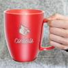 Rico Industries NCAA Louisville Cardinals Sunburst Red 18oz Laser Engraved Ceramic Lustre Mug view 3