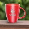 Rico Industries NCAA Louisville Cardinals Sunburst Red 18oz Laser Engraved Ceramic Lustre Mug view 4