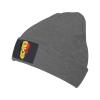 IMEEGIEN Creative Belgium Patriot Skull National Flag Beanie Hat for Men Women Soft Warm Knit Skull Cap Winter Hats Ski Hat Deep Heather view 1