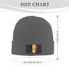 IMEEGIEN Creative Belgium Patriot Skull National Flag Beanie Hat for Men Women Soft Warm Knit Skull Cap Winter Hats Ski Hat Deep Heather view 2