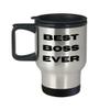 Best Boss Ever Travel Mug, Gift Ideas for Boss Supervisor Manager Drinkware view 1
