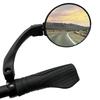afny NEW Handlebar E-Bike Mirror, Round Large Surface, HD Automotive Grade Glass Bicycle, Safe Blast-Resistance Cycling, HF-M958-FR01 (Silver Right) view 1