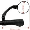 afny NEW Handlebar E-Bike Mirror, Round Large Surface, HD Automotive Grade Glass Bicycle, Safe Blast-Resistance Cycling, HF-M958-FR01 (Silver Right) view 2