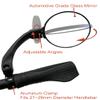 afny NEW Handlebar E-Bike Mirror, Round Large Surface, HD Automotive Grade Glass Bicycle, Safe Blast-Resistance Cycling, HF-M958-FR01 (Silver Right) view 3