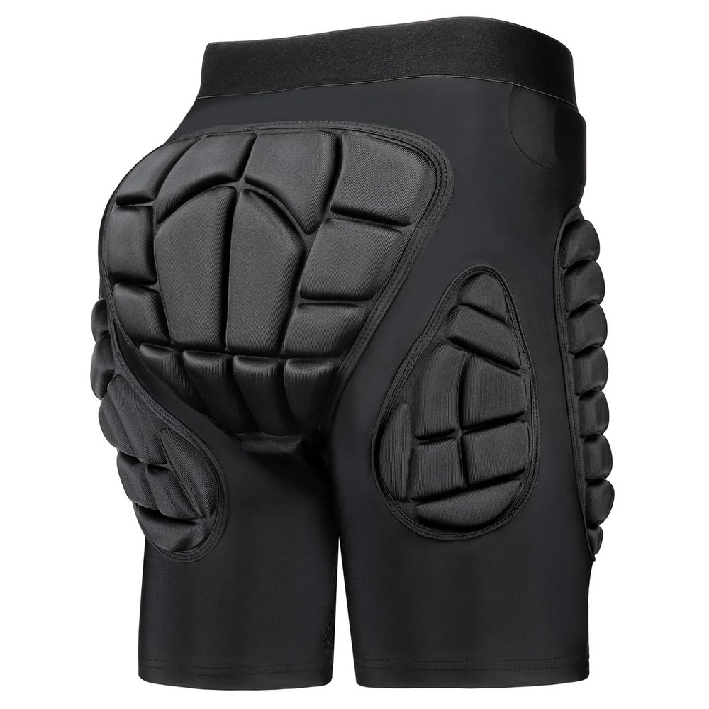 BAHREL 3D Hip Protection EVA Butt Pads Protective Padded Shorts Protective Gear Guard Impact Pad for Skiing Ice Skating Snowboarding (Size : X-Large)