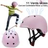 CELOID Kids Bike Helmet,Toddler Skateboard Helmets for Ages 5-6 Years Boys Girls,Adjustable Multi-Sport Bicycle Skateboarding Roller Skating Scooter Balance Bike Helmet,Lilac view 2