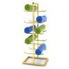 SUYUDD Large Yoga Mat Rack Floor Stand Yoga Mat & Foam Roller Holder Holds Mats Home Gym Storage Organizer Shelf for Exercise Mats & Pilates Mats view 1