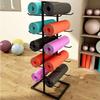 SUYUDD Large Yoga Mat Rack Floor Stand Yoga Mat & Foam Roller Holder Holds Mats Home Gym Storage Organizer Shelf for Exercise Mats & Pilates Mats view 3