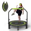 ZCMHAXJ Foldable Mini Trampoline, 40"/48" Rebounder Trampoline for Adults & Kids, 450lbs Capacity with U-Shaped Adjustable Bar, Indoor Fitness Workout Exercise Equipment view 1