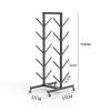 SUYUDD Floor-Standing Yoga Mat Rack, Multilayer Storage Rack for Yoga Mat/Foam Roller, Gym Workout Equipment Storage Rack for Home Workouts - Hold 8~14 Yoga Mats view 2