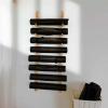 Yoga Mat Holder Wall Mount, Foam Roller Storage Organizer, Wood Shelf - 6/9 Layers, Wall Mount Exercise Mats Storage Rack for Gym Studio Office Home view 1