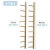 Yoga Mat Holder Wall Mount, Foam Roller Storage Organizer, Wood Shelf - 6/9 Layers, Wall Mount Exercise Mats Storage Rack for Gym Studio Office Home view 2
