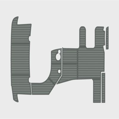 ATDEK 2005-2009 Maxum 2900 SE Cockpit & Swim Platform 1/4 6mm eva Foam Faux Teak Deck Surfing Boat Fishing Boat Motorcycle Hurts crapet Non-Slip mat Marine Floor (Dark Grey Over Black)