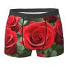 Red Rose Flowers Premium Elastic Men'S Boxer Briefs,Comfortable And Breathable Men'S Underwear view 1