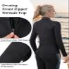Owntop Womens Wetsuit Top, 2MM Wetsuit Jacket, Long Sleeves Keep Warm for Swimming Diving Surfing (Women's Black, XXL) view 3