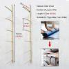 SUYUDD 6/9 Layers Yoga Mat Storage Rack Wall Mounted, Muti-Layer Wooden Organizer for Storage Foam Roller/Yoga Mats/Towel Stand Holder at Home Gym view 2