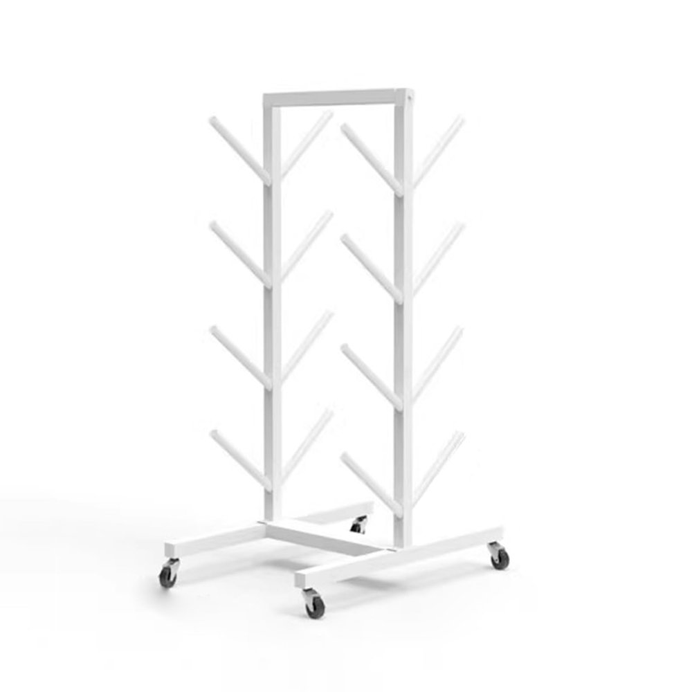 SUYUDD Floor-Standing Yoga Mat Rack, Multilayer Storage Rack for Yoga Mat/Foam Roller, Gym Workout Equipment Storage Rack for Home Workouts - Hold 8~14 Yoga Mats