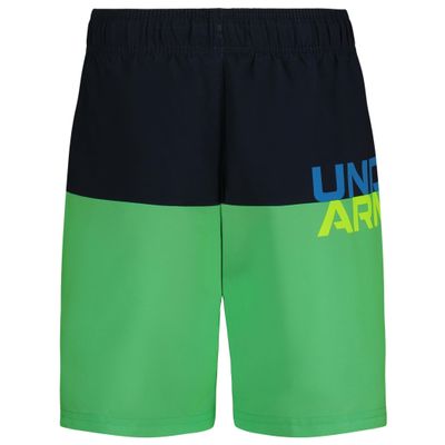 Under Armour Boys' Volley Swim Trunks with UPF 50+ Sun Protection, Quick Dry Bathing Suit Shorts, Vapor Green, YS