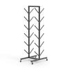 SUYUDD Floor-Standing Yoga Mat Rack, Multilayer Storage Rack for Yoga Mat/Foam Roller, Gym Workout Equipment Storage Rack for Home Workouts - Hold 8~14 Yoga Mats, 6 Layers, Black view 1