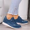 Ladmiple Walking Shoes Women Arch Support Size 12 Womens Walking Shoes Daily Pull-on Lightweight Comfy Breathable Running Tennis Shoes Slip On Fashion Platform Sneakers view 2