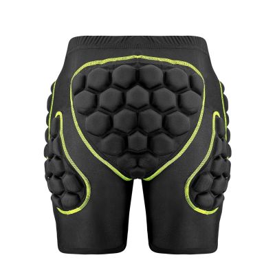 BAHREL Hip Protection Pads Shorts 3D Protection Hip EVA Paded Gear Guard Impact Pad for Ski Ice Skating Snowboard (Color : Green, Size : XX-Large)