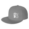 KLIUXBF But Did You Die Snapback Hat Hip Hop Style Flat Bill Brim Hats Baseball Cap Gray view 2